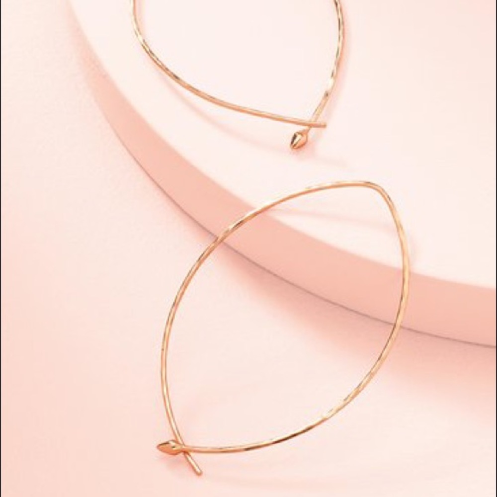 Stella & Dot Large Hammered Hoops
